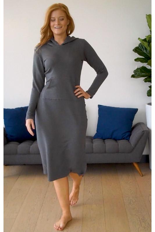 Julie Lu Fleece Hooded Nightgown